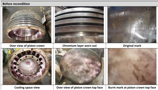 M/E Spares Recondition and Overhauling